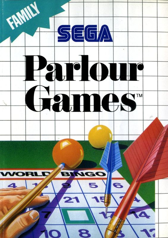 Parlour Games box art for Sega Master System